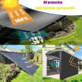 Schwarzes Sonnenschutztuch, 90 % UV-Block, 30 x 9 m, Pergola-Überdachung mit Ösen, Netzplane für Sukkulenten, Tomaten, Hundehütte, Rinder, Hühnerstall - Thumbnail 6