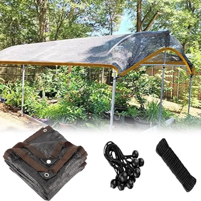 Sonnenschutz für den Außenbereich, für Terrasse, 1,8 x 3,5 m, mit Ösen, Sonnenschutz für Pergola, Gewächshaus, Hühnerstall, 90 % Verdunkelungsschutz – Bild 1