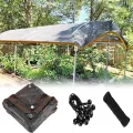 Sonnenschutz für den Außenbereich, für Terrasse, 1,8 x 3,5 m, mit Ösen, Sonnenschutz für Pergola, Gewächshaus, Hühnerstall, 90 % Verdunkelungsschutz - Thumbnail 1