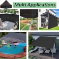 3 x 4,2 m schwarzes Sonnenschutztuch – 90 % UV-Schutz, Netzplane für Gewächshaus, Terrasse, Pflanzen und Tomaten – Lösung für kühle Außenbereiche - Thumbnail 7