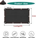 3,5 x 3,5 m Gewächshaus-Schattenstoff – Sonnenschutz für den Außenbereich, Stoff, schwarze Netzplane für Pflanzen, UV-Schutz, Gartenschattenabdeckung, witterungsbeständiges Material - Thumbnail 3