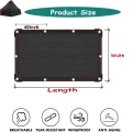 3,6 x 6,8 m Gewächshaus-Schattenstoff – Outdoor-Sonnenschutz, Stoff, schwarze Netzplane für Pflanzen, UV-Schutz, Garten, Schattenschutz, robuste Outdoor-Abdeckung - Thumbnail 2