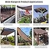 Premium UV-beständiges Schattentuch, 80 % Sonnenschutz, mit Ösen, 1,5 x 3 m, 3 x 3 m, 6 x 6 m, ideal für Gewächshäuser, Terrassen, Scheunen, Zwinger und Pergolen, Gartenschutz (3 x 15 m) – Bild 2