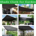 Schwarzes Schattentuch für Gartenarbeit – 4,6 x 4,5 m Sonnenblock-Netzplane mit Ösen für Gewächshaus, Terrasse, Hühnerstall und Pflanzenschutz, Outdoor-Schattennetz für Tomaten - Thumbnail 9
