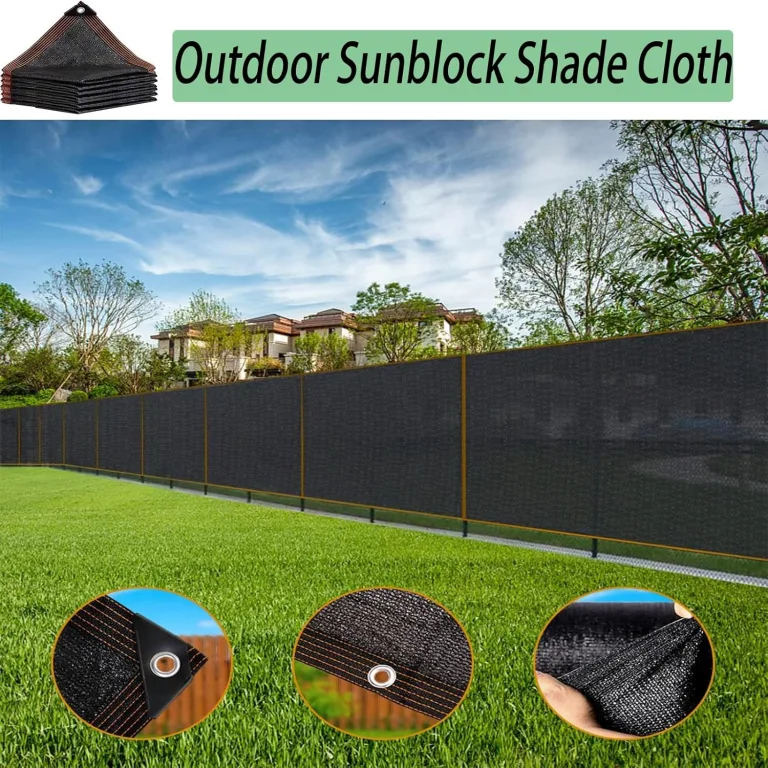 2,9 x 6,9 m schwarzes Sonnenschutztuch – 90 % UV-Blocker-Netzplane für Gewächshaus, Terrasse, Pflanzen und Tomaten – Sonnenschutz für kühle Bereiche, Outdoor-Abdeckung – Bild 9
