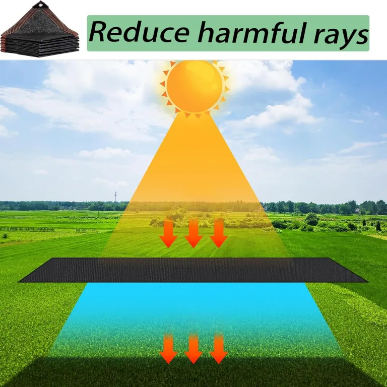 90 % Sonnenschutz, für Pflanzen, Gewächshaus, Terrasse, Tomaten, 2,9 x 4,5 m, Schwarz – Bild 5