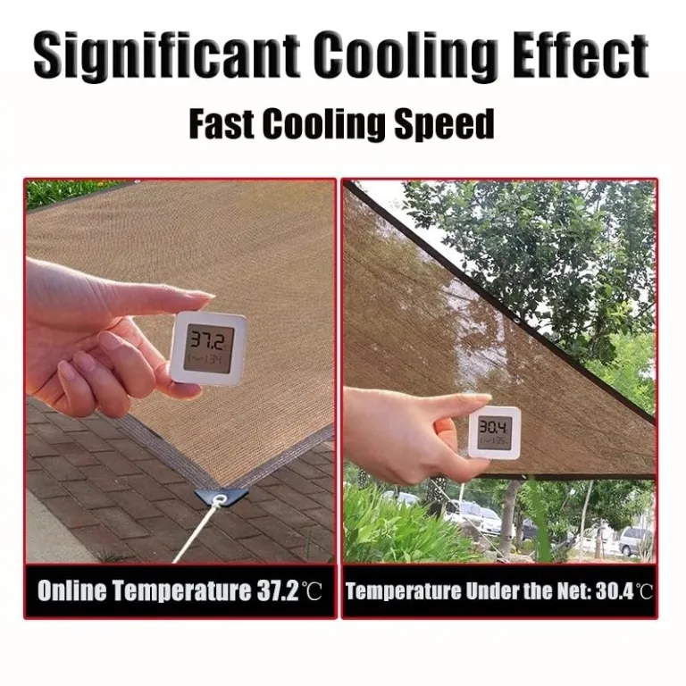 UV-beständiges Sonnenschutzsegel mit Ösen, 80 % Schattenspender für Garten, Gewächshaus, Terrasse, Zwinger, erhältlich in den Größen 1,5 x 3 m, 3 x 3 m, 6 x 6 m, 12 x 12,7 m – Bild 9