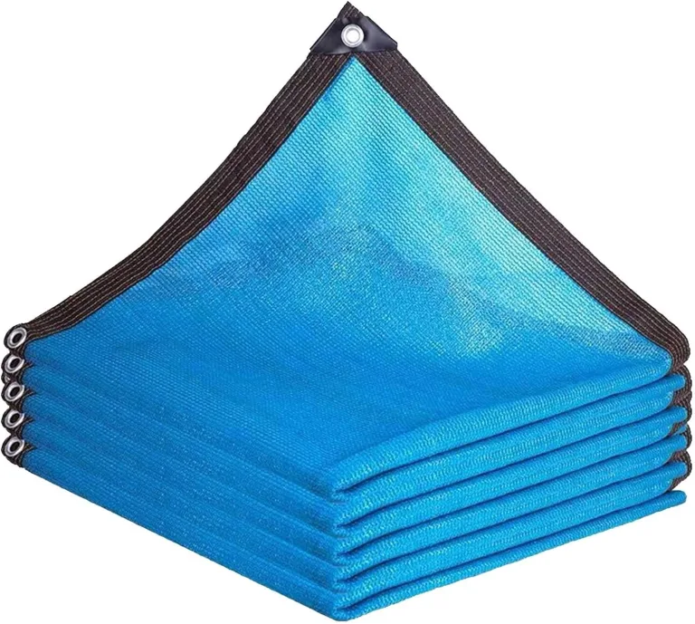 98 % UV-Block-Sonnenschutznetz für Gewächshaus und Außenbereich, blaues Schattentuch mit Ösen, perfekt für Pflanzen, Tomaten und Zwinger (3 x 8 m) – Bild 1
