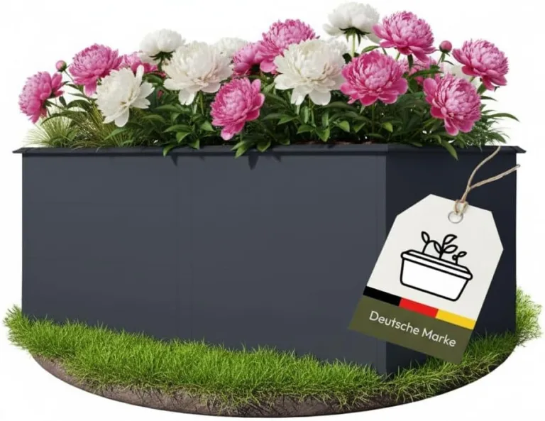 Hochbeet Metall Anthrazit - Premium Hochbeet aus pulverbeschichtetem Stahlblech für Garten, Schneckenschutz, wetterfest, ideal für Kräuterbeet, Frühbeet & Blumenkasten (XL: B200cm x T100cm x H77cm) – Bild 2
