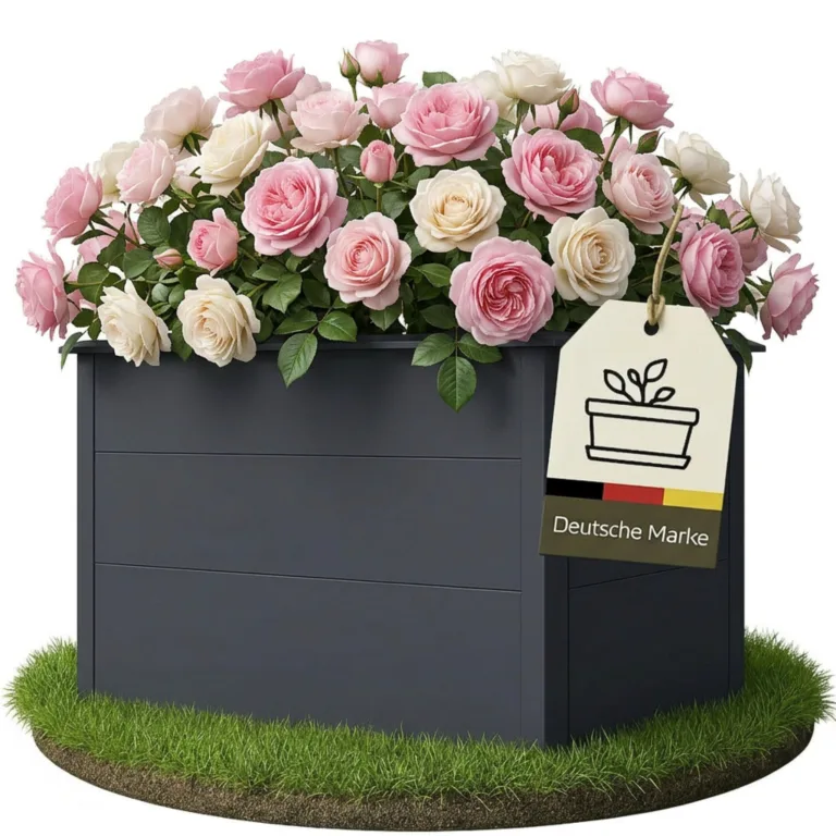 novaterra® Hochbeet Metall Anthrazit - B 100 x T 50 x H 77 cm - Premium Hochbeet aus pulverbeschichtetem Stahl, Schneckenschutz, wetterfest, ideal für Kräuterbeet, Frühbeet & Blumenkasten – Bild 10