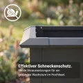 novaterra® Hochbeet Metall Anthrazit - B 100 x T 50 x H 77 cm - Premium Hochbeet aus pulverbeschichtetem Stahl, Schneckenschutz, wetterfest, ideal für Kräuterbeet, Frühbeet & Blumenkasten - Thumbnail 5