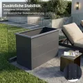 novaterra® Hochbeet Metall Anthrazit - B 100 x T 50 x H 77 cm - Premium Hochbeet aus pulverbeschichtetem Stahl, Schneckenschutz, wetterfest, ideal für Kräuterbeet, Frühbeet & Blumenkasten - Thumbnail 7