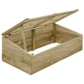 Hommdiy Gewächshaus Imprägniertes Kiefernholz 200 x 50 x 35 cm Frühbeet Frühbeetkasten - Thumbnail 4