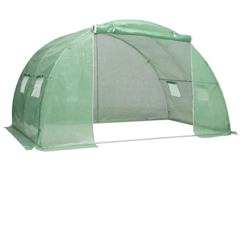 Hommdiy Gewächshaus 9 m² 4,5x2x2 m Treibhaus Frühbeet Tomatenhaus Folientunnel Pflanzenhaus – Bild 9