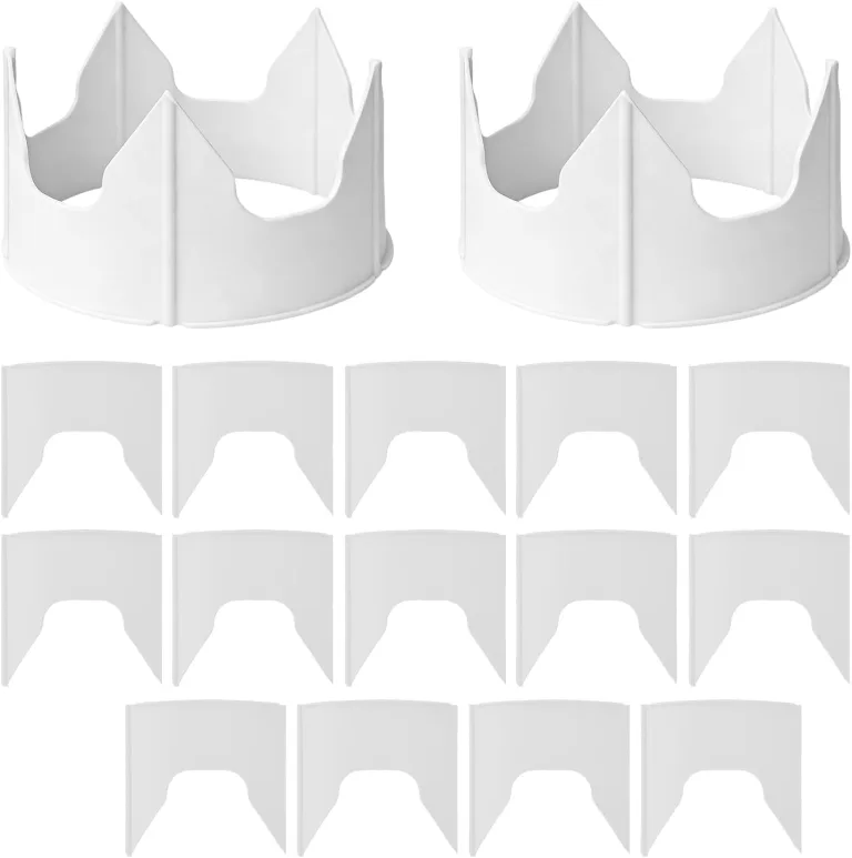 Générique Pflanzring – ABS 5,91 x 5,39 Zoll | kreisförmige Ringe, wiederverwendbar, tiefe Bewässerung, Schutz für den Garten für Tomaten, Paprika, Blumen, Sträucher, Gemüsegärten, Höfe & Gewächshäuser – Bild 1