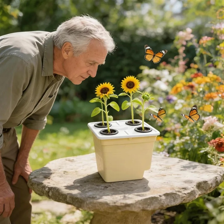 Gewächshaus Substratloser Anbaueimer - Hydroponischer Gartenpflanzkübel Passend | Hydroponischer Wachstumsbehälter Mit Wasserstandsanzeige | Zum Innenbereich, Fensterbank, Balkon, Tomate, Gurke Und Ob – Bild 6