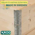 Krog® Hochbeet Holz 120x80x60 cm aus stabilem Palettenrahmen – stapelbares Hochbeete-Kit für Garten – ideal als Gemüsebeet, Kräuterbeet oder erweiterbar zum Hochbeet mit Frühbeetaufsatz - Thumbnail 3