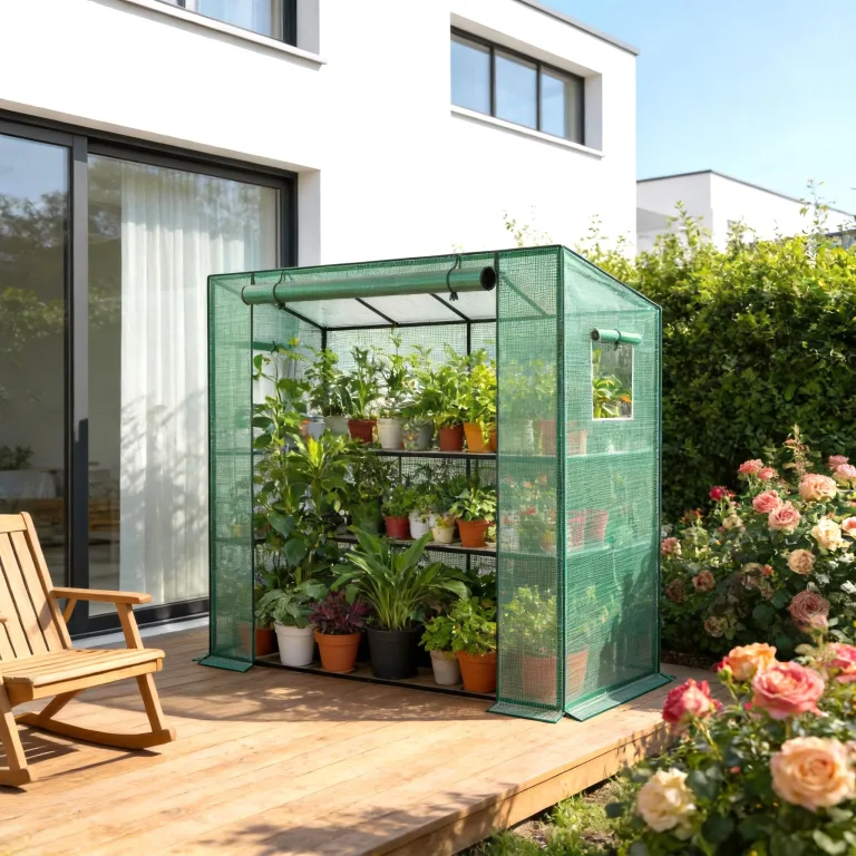 YRHome Schrägdach Gewächshau 200 x 80 x 150 cm Mit Tür & Aufrollbare Fenster Atmungsaktives Gewächshaus,Verzinktem Stahl Rohre Tomatenhaus UV-Schutz für Gemüse,Grün – Bild 8