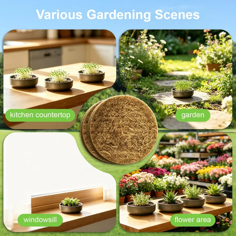 45er Jutte Microgreens Anzuchtschalen mit 500g/m², 95x95x5mm, Kresse Anzuchtschalen Set mit 3 Edelstahl Trays, Biologisch Abbaubares, Sprossen Anzuchtschale für Weizengras, Tomaten – Bild 7