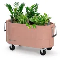 Permasteel Hochbeet Metall mit Rollen für Garten oder Balkon - Pflanzkübel groß außen 57x42x82 cm - Selbstbewässerungssystem, Wasserstandsanzeige und Ablassventil - Für Gemüse, Kräuter oder Blumen - Thumbnail 10