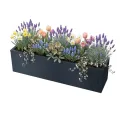Metzler Hochbeet S für den Garten | kompakte Größe | Pulverbeschichteter Stahl in Anthrazit RAL 7016 | Witterungsbeständiges Metall-Gartenbeet, Pflanzenbeet, Blumenhochbeet | 25 x 100 x 27 cm - Thumbnail 10
