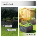 tectake® Hochbeet verzinkter Stahl, 200x100x62cm, abgerundete Kanten, 1200 L, mit Handschuhen, Gartenhochbeet, Pflanzbeet, Gemüsebeet, Kräuterbeet, Pflanzkasten, Gartenbeet, Blumenbeet, Metallhochbeet - Thumbnail 7