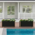 Hochbeet aus Aluminium 100x40x45 cm – Wetterfester Pflanzkasten mit Drainagelöchern, Tiefe Ausführung, Abgerundete Ecken & Anti-Schnitt-Kanten – Robust & Rostfrei für Terrasse, Balkon, Garten, Grau - Thumbnail 6