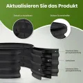 Hochbeet aus verzinktem Stahl in Schwarz – Bodenloses Gartenbeet für Gemüse, Kräuter & Blumen – Rostbeständiger Pflanzkasten mit Sicherheitskanten – Stabil, Witterungsbeständig & Einfache Montage - Thumbnail 3