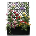 Hochbeet aus verzinktem Stahl in Schwarz – Bodenloses Gartenbeet für Gemüse, Kräuter & Blumen – Rostbeständiger Pflanzkasten mit Sicherheitskanten – Stabil, Witterungsbeständig & Einfache Montage - Thumbnail 9