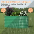Verzinktes Metall Hochbeet Hoch – Rostbeständiges Gartenhochbeet für Gemüse, Kräuter & Blumen – Robuster Pflanzkasten für Garten, Terrasse oder Rasen – Wetterfest & Einfache Montage, Grün - Thumbnail 5