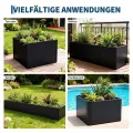 Großes rechteckiges Hochbeet aus Stahl – Robuster Pflanzkasten ohne Boden für Garten, Terrasse & Balkon, langlebig & vielseitig für Gemüse, Blumen und Kräuter, 52x52x30cm - Thumbnail 6