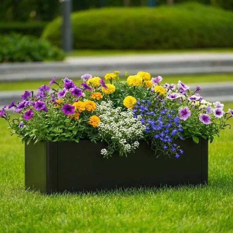 Großes rechteckiges Hochbeet aus Stahl – Robuster Pflanzkasten ohne Boden für Garten, Terrasse & Balkon, langlebig & vielseitig für Gemüse, Blumen und Kräuter, 136x52x30cm – Bild 4