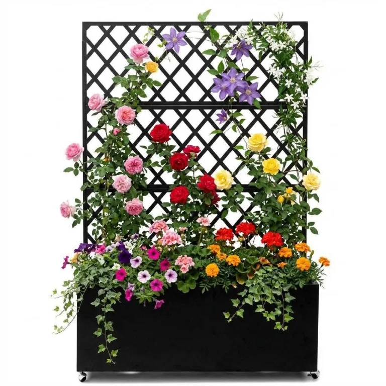 Hochbeet aus Aluminium 100x40x45 cm – Wetterfester Pflanzkasten mit Drainagelöchern, Tiefe Ausführung, Abgerundete Ecken & Anti-Schnitt-Kanten – Robust & Rostfrei für Terrasse, Balkon, Garten, Weiß – Bild 9