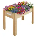 Hochbeet aus Aluminium 100x40x45 cm – Wetterfester Pflanzkasten mit Drainagelöchern, Tiefe Ausführung, Abgerundete Ecken & Anti-Schnitt-Kanten – Robust & Rostfrei für Terrasse, Balkon, Garten, Weiß - Thumbnail 10