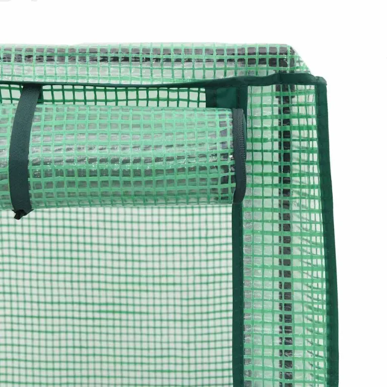 Hochbeet mit Gewächshaus Frühbeet Tomatenhaus 120x40x123 cm Rattan Optik WeiÃŸ, Stabiles PP Beet mit Eisenrahmen und Wasserdichter Abdeckung für Garten Balkon Terrasse – Bild 7