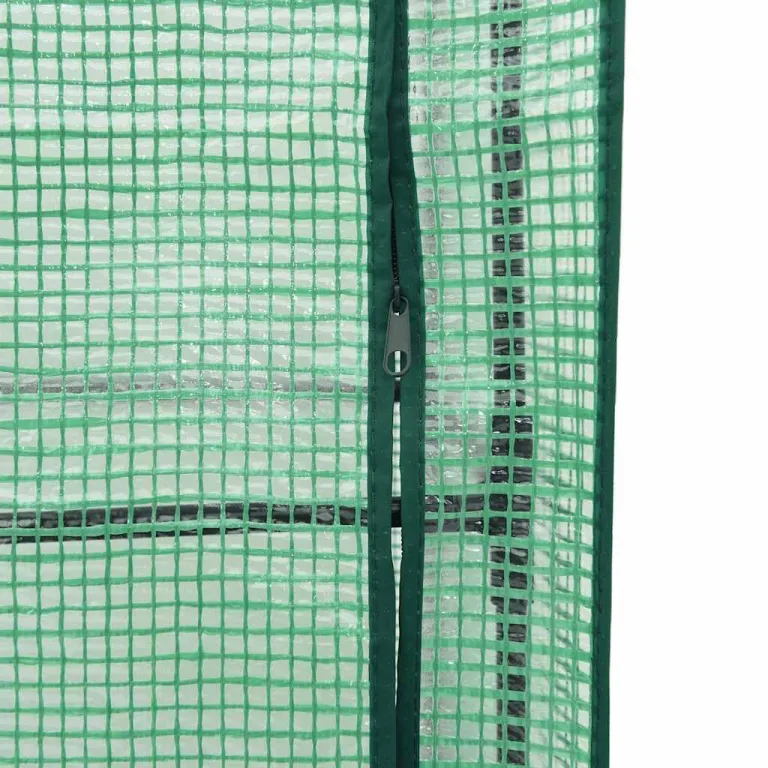 Hochbeet mit Gewächshausabdeckung 120x40x123 cm Rattanoptik für Garten und Balkon, Stabiles PP Beet mit Eisenrahmen & Wasserdichter PE Abdeckung für Gemüse und Kräuter – Bild 8