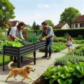 Hochbeet aus Metall, Verzinkter Stahl Rostfrei, 226x60x80 cm Hochbeet für Garten, Terrasse & Balkon, Pflanzkasten für Gemüse, Kräuter und Blumen, Langlebiges Pflanzbeet - Thumbnail 2