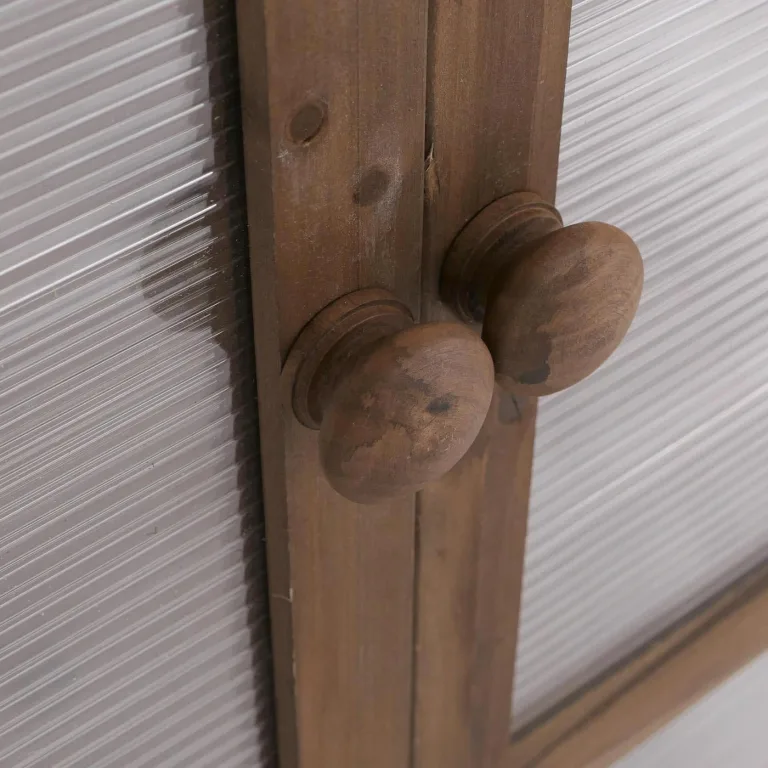 Mendler Gewächshaus HWC-Q13, Treibhaus Anzuchthaus Frühbeet Fenster verstellbar Holz FSC®-Zertifiziert 110x76x57cm - Dunkelbraun – Bild 7