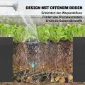 Outsunny Hochbeet L-förmig Blumenhochbeet witterungsbeständig, Pflanzbeet Frühbeet Gartenbeet Pflanzkübel Pflanzkasten aus Verzinkter Stahl, Blumenkasten für Terrasse & Garten, 150 x 150 x 55 cm - Thumbnail 6