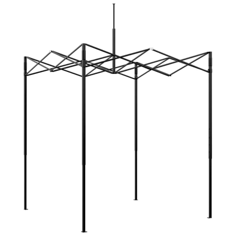 Gewächshaus mit Pop-up-Rahmen Grün Eisen 200 x 200 x 300 cm, faltbares Treibhaus für Garten Terrasse, Pflanzenhaus mit Polyethylen Folie, Anzucht, Überwinterung, Tomatenzelt, Frühbeet – Bild 4