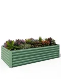 Acekool Hochbeet Metall 180x90x60CM—Quadratisch,Hochbeete Für Garten Und Gemüsegarten, Gemüse & Pflanzen, Ideal Für Gemüse, Kräuter & Blumen, Grün - Thumbnail 9