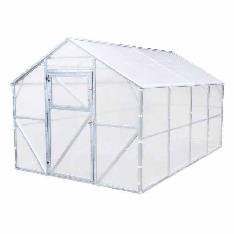 Stahl Gewächshaus Classic 250x400x220cm mit Fundament | 4 mm Hohlkammerplatten, UV-beständig & Winterfest | Treibhaus, Pflanzenhaus, Tomatenhaus für Garten – Bild 1