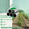 XMTECH Gewächshaus 3x4m 12m², Foliengewächshaus mit 4 Fenstern & Tür, Tomaten Gewächshaus, reißfeste UV-Folie, verzinkter Stahlrahmen, Insektenschutz, wetterfest & frostgeschützt für Gartenpflanzen - Thumbnail 4