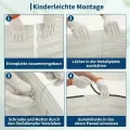 Hochbeet Metall 2er Set 120x60x30 cm – Pflanzkasten aus verzinktem Stahl für Garten & Balkon – Wetterfestes Beet für Gemüse, Kräuter & Blumen, Rostfrei & Stabil, Weiß - Thumbnail 5
