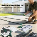 Outsunny Garten-Gewächshaus mit Regalen, 3 Ebenen, Spitzdach, kleines Balkongewächshaus aus PVC-Plane und Stahlrahmen, 2 Rolltüren, für Gemüse, Pflanzen, Blumen, 143 x 46 x 165 cm, transparent - Thumbnail 8