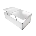 Frühbeet mit 4 Deckeln aus Polycarbonat und Aluminiumrahmen, 108 x 41 x 110 cm, UV-beständig und wetterfest, ideal für Gemüse, Blumen, Setzlinge, Balkon, Garten und Frostschutz - Thumbnail 10