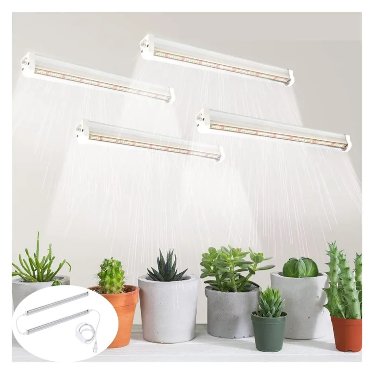 Pflanzenlicht, 51 LED T5 Wachstumslichter, rot, weiß, Voll, hohe PPFD-Pflanzen-Lichtleisten, erweiterbare Gewächshaus-Aussaat, Phyto-Lampe, Netzstecker(1 to 4) – Bild 2