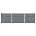 Hochbeet aus Metall Modulares Hochbeete-Kit Rostfreie Hochbeete für Garten aus Premium Zn-Al-Mg Stahl Hoch Gemüsebeet 240×40×45 cm Grau - Thumbnail 2
