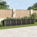 Hochbeet aus Metall Modulares Hochbeete-Kit Rostfreie Hochbeete für Garten aus Premium Zn-Al-Mg Stahl Hoch Gemüsebeet 240×40×45 cm Grau - Thumbnail 10