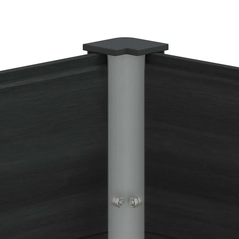 vidaXL Hochbeet Schwarz 150 x 100 x 91 cm, Gartenpflanzkasten, rostbeständig, wetterfestes Behälter, modern für Kräuter und Blumen – Bild 4